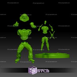 Deadpool and Juggernaut 3D Printable STL Files