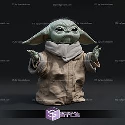 Grogu STL Files Various Pose Star Wars 3D Model