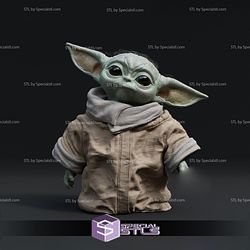 Grogu STL Files Various Pose Star Wars 3D Model