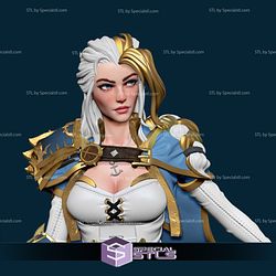 Jaina Proudmoore 3D Printing Figurine V4 World of Warcraft STL Files