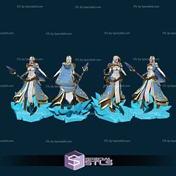 Jaina Proudmoore 3D Printing Figurine V4 World of Warcraft STL Files