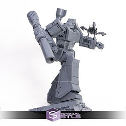 Megatron STL Files with Laser Transformers 3D Printing Figurine