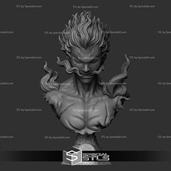 Might Guy Bust STL Files from Naruto 3D Printable