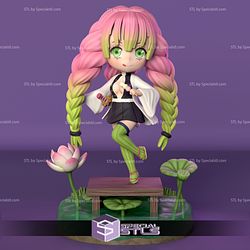 Mitsuri Kanroji Chibi STL Files From Demon Slayer 3D Model