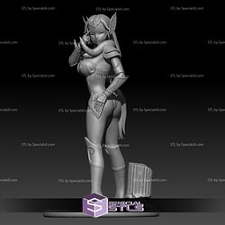 Mu Aries Female STL Files Saint Seiya 3D Printing Figurine
