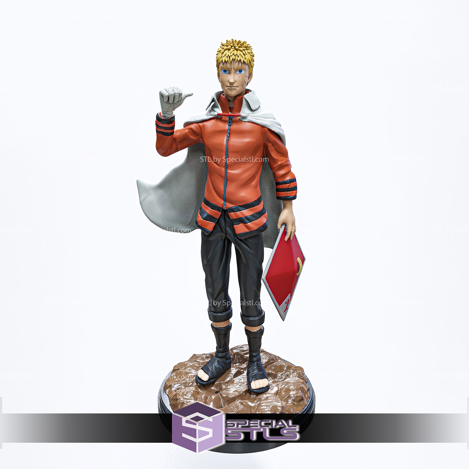 STL file Naruto Hokage 🦸・3D print design to download・Cults