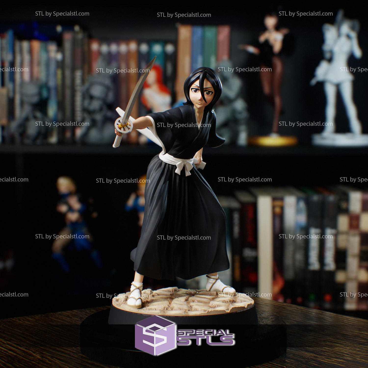 Rukia 3D Printing Figurine Bleach STL Files