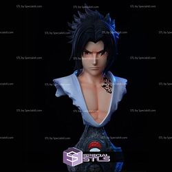 Sasuke Uchiha Bust 3D Printable from Naruto STL Files