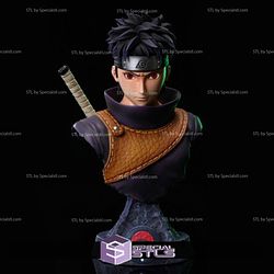 Shisui Uchiha Bust 3D Printable from Naruto STL Files