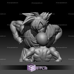 Son Goku and Frieza STL Files Looking Dragonball 3D Printing Figurine