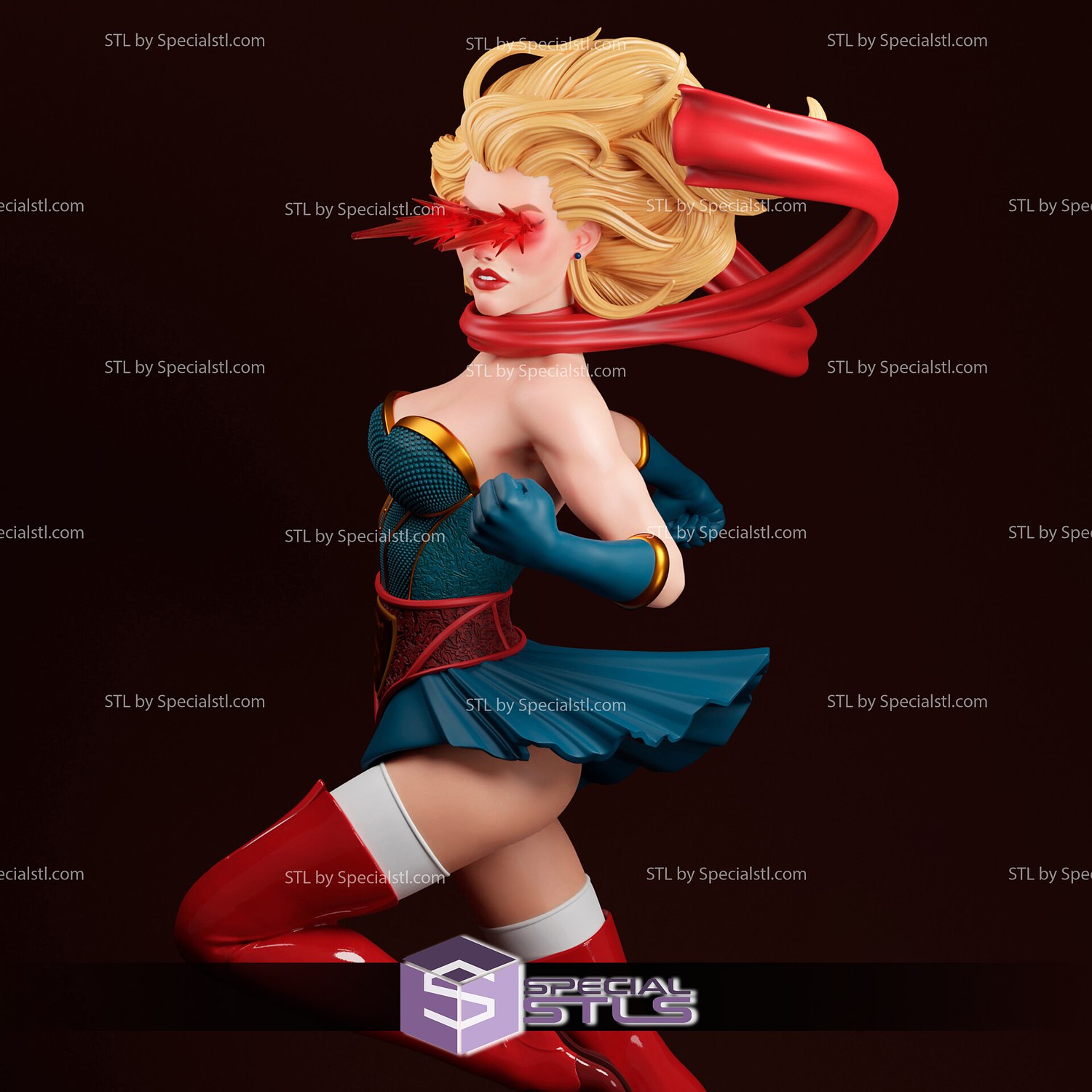Supergirl Bombshell STL Files New Version from DC