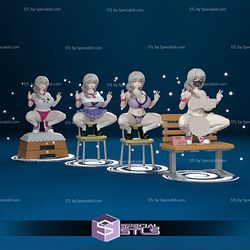 Tsuki Uzaki NSFW 3D Printing Figurine STL Files