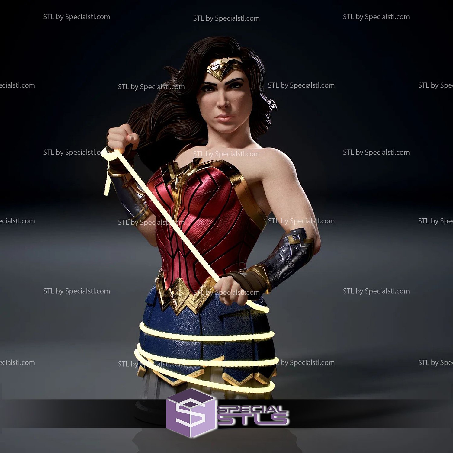 Wonder Woman Bust STL Files V3 from DC