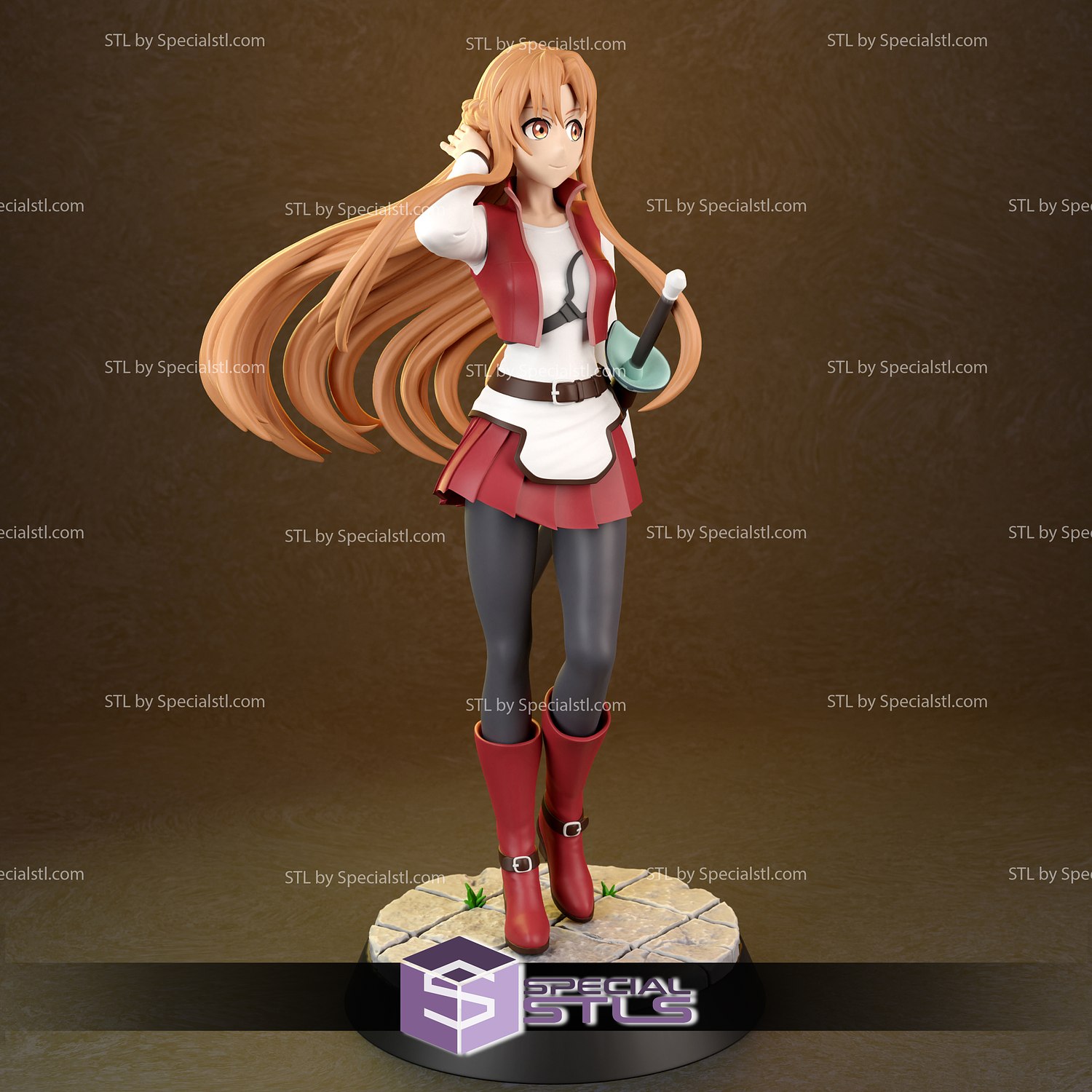 Yuuki Asuna - Sword Art Online Free 3D Model by ilham45