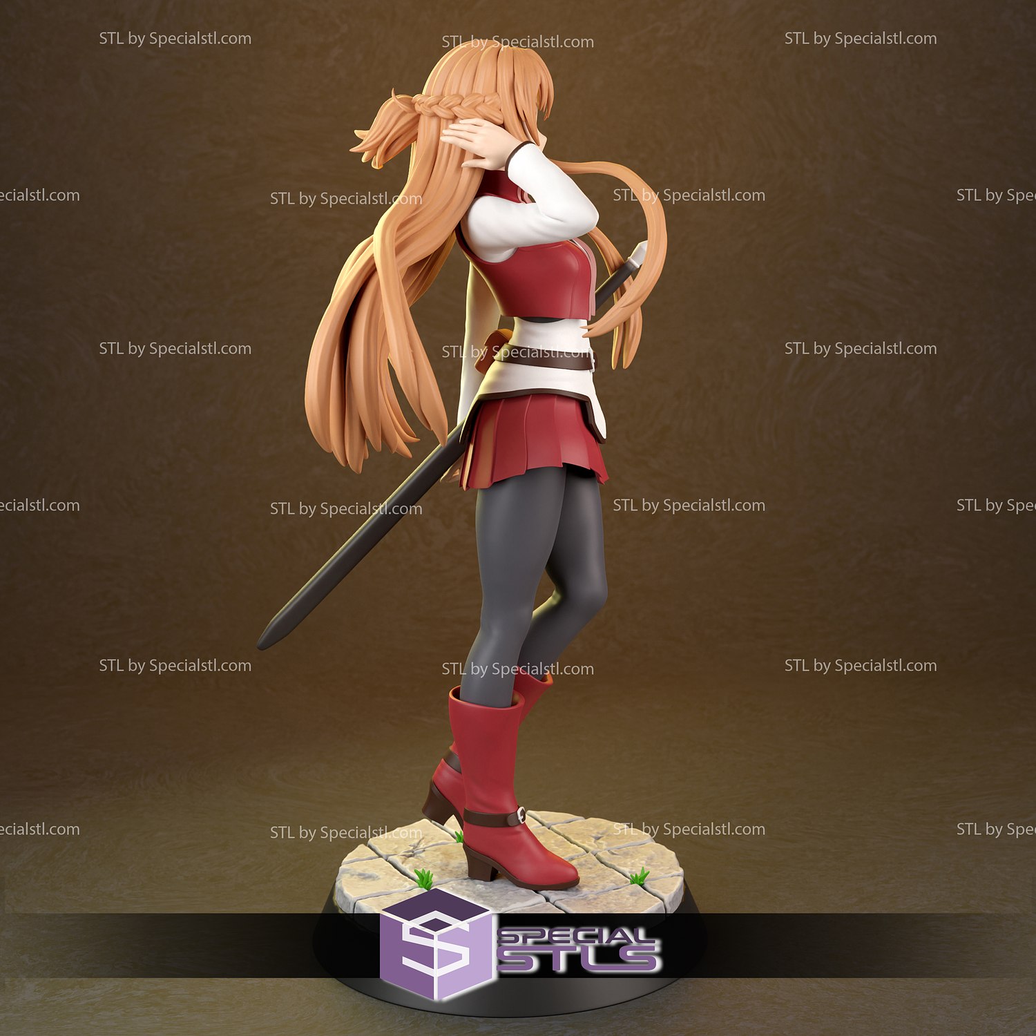 Yuuki Asuna 3D Printing Figurine V3 Sword Art Online STL Files