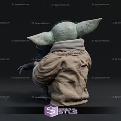Grogu and Babu Frik Pose 1 3D Printing Figurine Star Wars STL Files