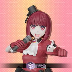 3D file Hoshino Ai- Oshi No Ko Anime Figurine STL for 3D Printing 👧・3D  printer design to download・Cults