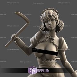 Maid Mask 3D Printing Figurine STL Files Fanart