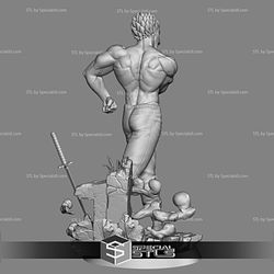 Silver Fang Bang 3D Printing Figurine One Punch Man STL Files