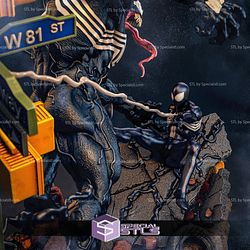 Venom and Symbiote Spiderman 3D Printing Figurine STL Files