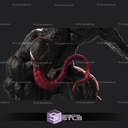 Venom STL Files Action Pose V3 3D Printing Figurine