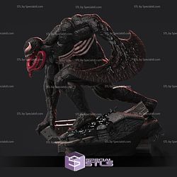 Venom STL Files Action Pose V3 3D Printing Figurine