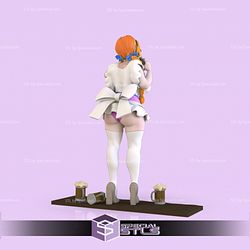 Waifu Waitress 3D Printing Figurine STL Files NSFW Fanart