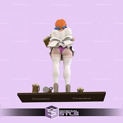 Waifu Waitress 3D Printing Figurine STL Files NSFW Fanart