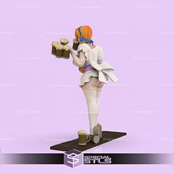 Waifu Waitress 3D Printing Figurine STL Files NSFW Fanart