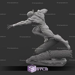 Wolverine in Action V2 3D Printing Figurine X-Men STL Files