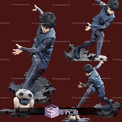 Yoichi Isagi Action Pose 3D Printing Figurine Blue Lock STL Files
