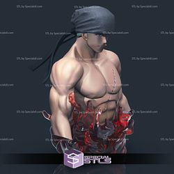 Zoro Bust V2 3D Printing Figurine STL Files