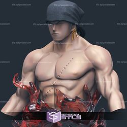 Zoro Bust V2 3D Printing Figurine STL Files