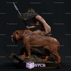 Indian Female Warrior STL Files 3D Printable