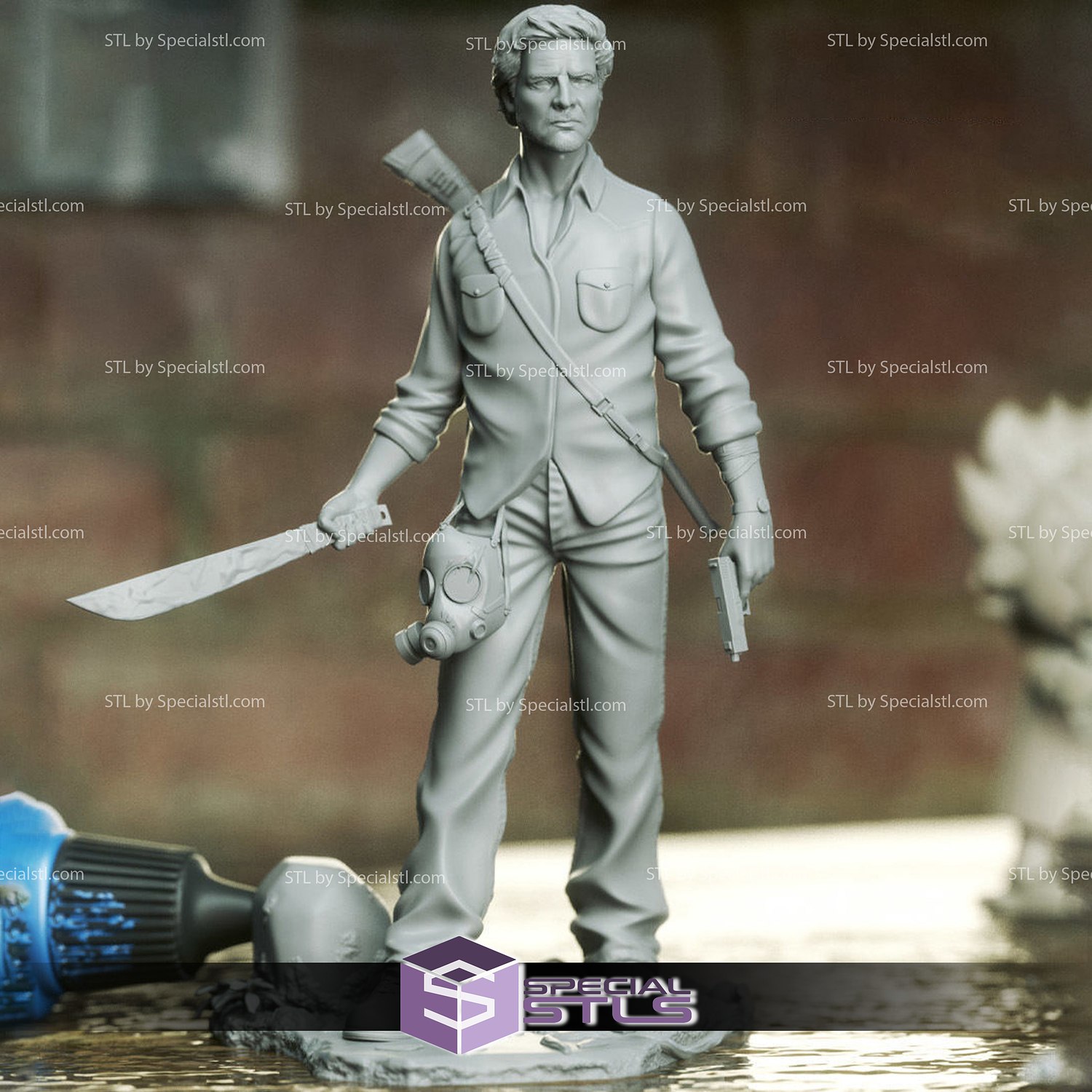 Joel STL Files 2 Version from The Last of Us 3D Model