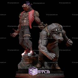 Rocksteady and Bebop 3D Printable STL Files from TMNT