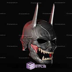Cosplay Sengoku Batman Helmet STL Files Wearable
