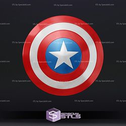 Cosplay STL Files Classic Captain America Shield Wearable