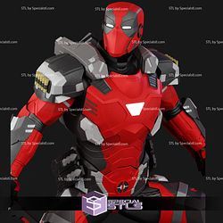 Armorized Deadpool 3D Printing Figurine STL Files