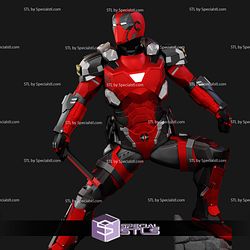 Armorized Deadpool 3D Printing Figurine STL Files