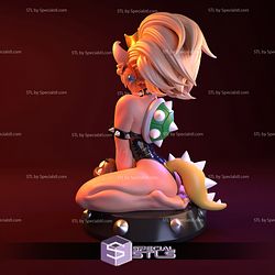Bowsette and Bad Mushrooms 3D Printing Figurine Super Mario STL Files