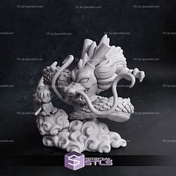 Chibi Shenron and Goku 3D Printing Figurine from Dragon Ball STL Files