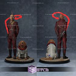 Cosmo and Kraglin 3D Printing Figurine Guardian of Galaxy STL Files