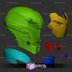 Cosplay STL Files Armored Titan Ironman Helmet Wearable 3D Print