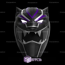 Cosplay STL Files Black Panther Ranger Helmet Wearable 3D Print