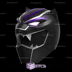 Cosplay STL Files Black Panther Ranger Helmet Wearable 3D Print