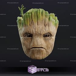 Cosplay STL Files Groot Mask Wearable 3D Print