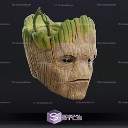 Cosplay STL Files Groot Mask Wearable 3D Print