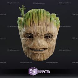 Cosplay STL Files Groot Mask Wearable 3D Print