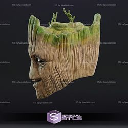 Cosplay STL Files Groot Mask Wearable 3D Print